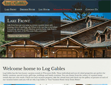 Tablet Screenshot of log-gables.com